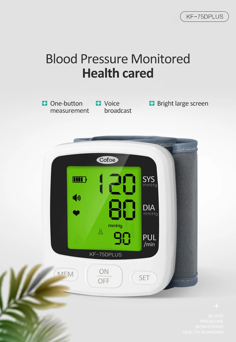 Portable Wrist Type Blood Pressure Monitor