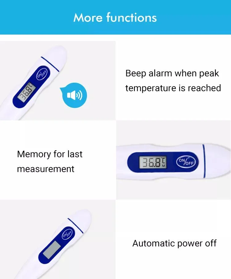 Welcome Cheap Price Oral Underarm Armpit Rectal Test Baby Child Kid Adult Fever Clinical Basal Hardtip Rigid Digital Thermometer