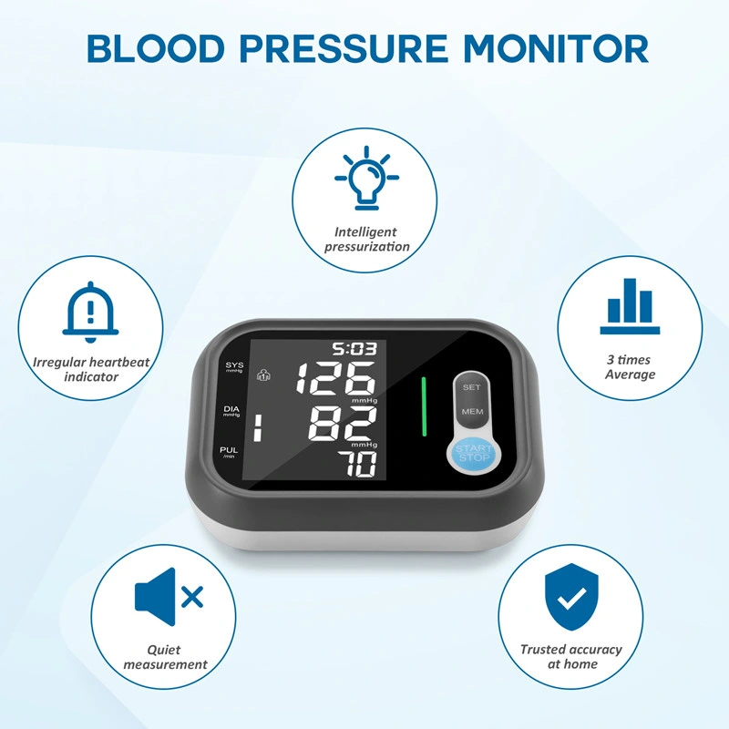 New Automatic Digital Bp Blood Pressure Monitor Voice Broadcast Upper Arm Blood Pressure Monitor