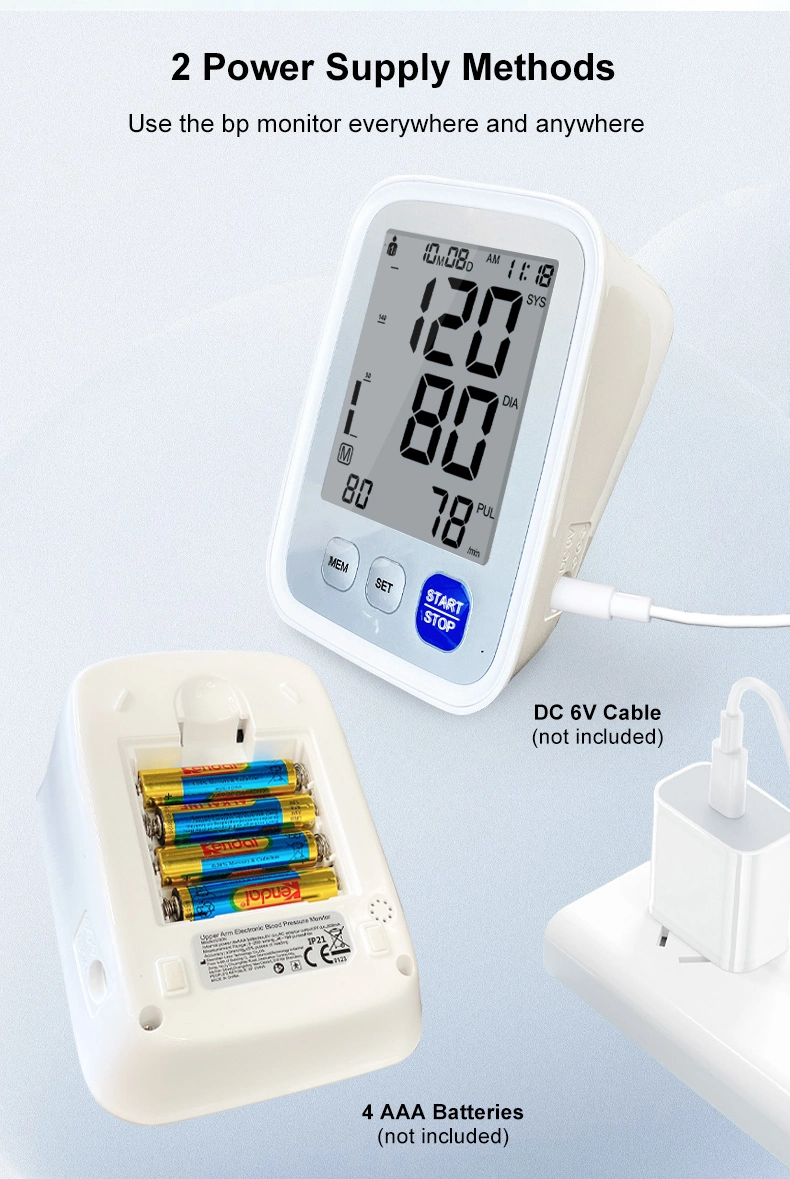 Factory Price OEM Medical Tensiometro Upper Arm Digital Blood Pressure Monitor CE ISO Approved Bp Machine