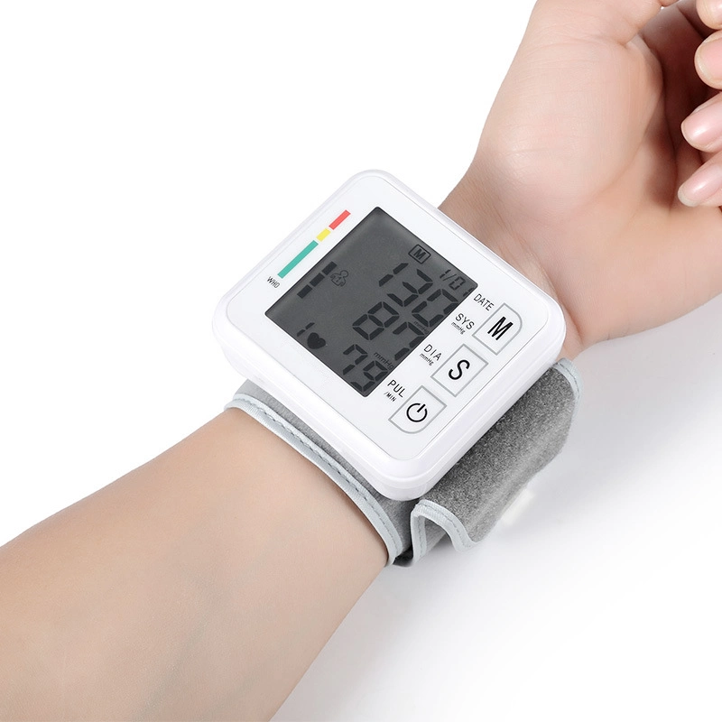Electronic Digital Portable Automatic Heart Rate Pulse Wrist Blood Pressure Monitor