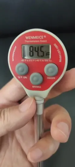 High Accuracy Digital Food Thermometer Waterproof Lollipop Design LCD Min/Max Auto
