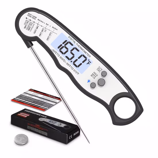 Cooking and Grilling Waterproof Instant Read Food Thermometer