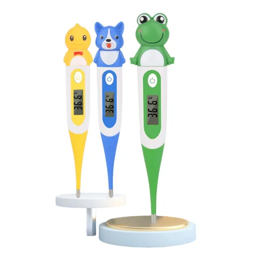 Cartoon Design Household High Accuracy Oral and Axillary Measurement Soft Tip Baby Digital Thermometer for Kids 
