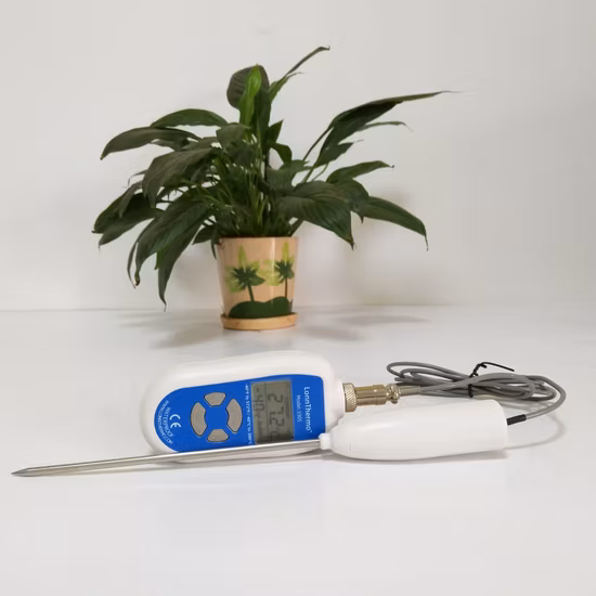 High Temperature Alarm Timer Food Thermometer Digital Kitchen Handheld Thermometer with High Accuracy and IP68
