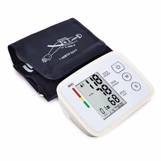 Popular CE Wholesale Medical Machine Digital Automatic Electronic Upper Arm Blood Pressure Meter Monitor Sphygmomanometer with Voice Cuff OEM