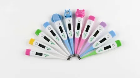 OEM Cute Cartoon Armpit Oral Waterproof Flexible Tip Baby Digital Thermometer 
